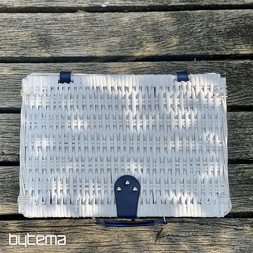 Panier pique-nique GARDEN blanc pour 4 personnes