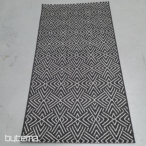 Tapis d'extérieur Essenza in-out noir et blanc