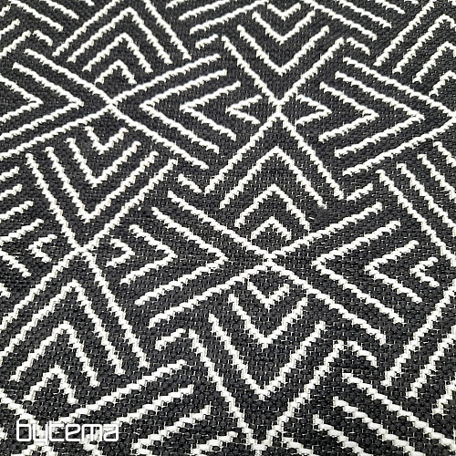 Tapis d'extérieur Essenza in-out noir et blanc