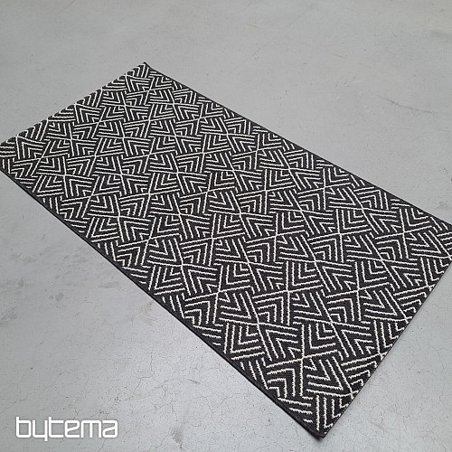Tapis d'extérieur Essenza in-out noir et blanc