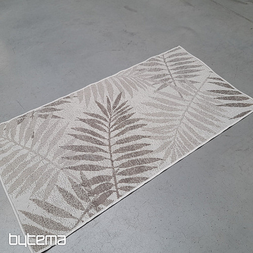 Tapis d'extérieur Duce in-out fleurs marron