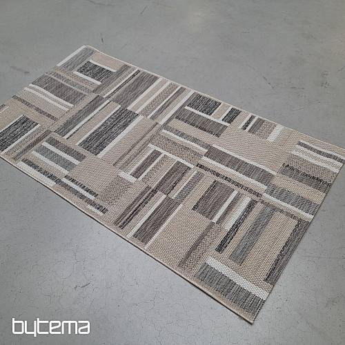 Tapis d'extérieur Prisma in-out marron-gris