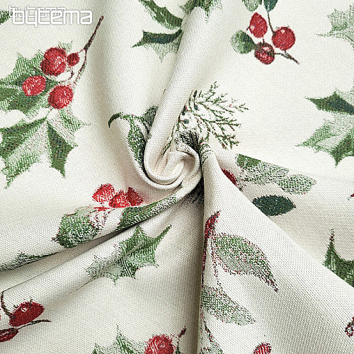 Tissu décoratif luxueux HOLLY GREEN
