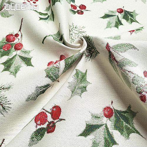 Tissu décoratif luxueux HOLLY GREEN