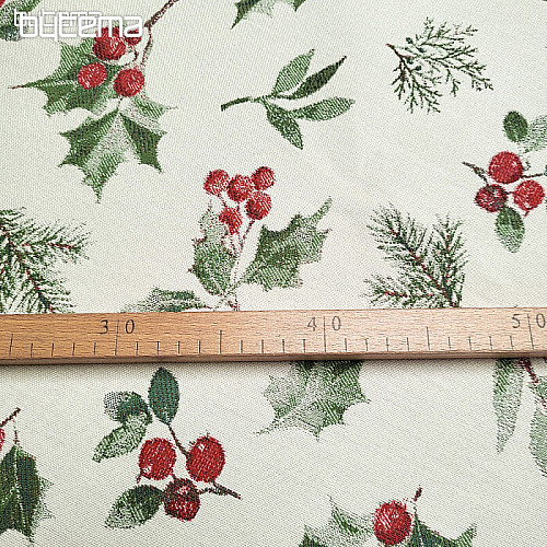 Tissu décoratif luxueux HOLLY GREEN