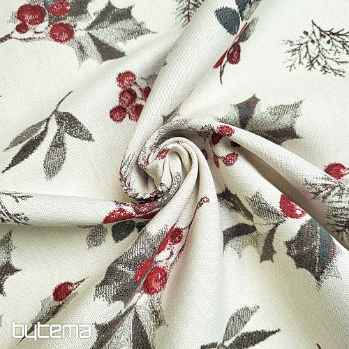 Tissu décoratif luxueux HOLLY GREY