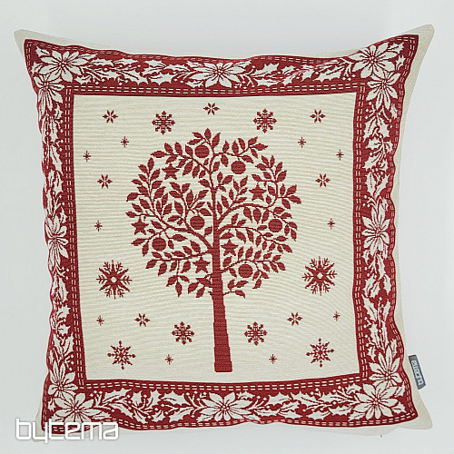 Housse de tapisserie de Noël FOLK CHRISTMAS 1 rouge