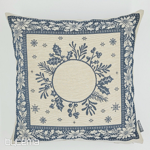 Housse de tapisserie de Noël FOLK CHRISTMAS 2 bleu