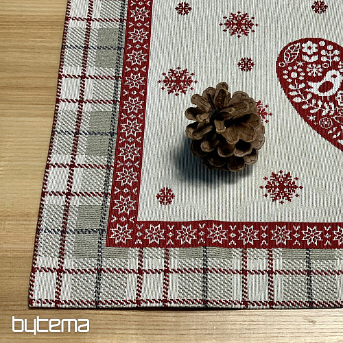 Set de table en tapisserie COEUR EN KARA