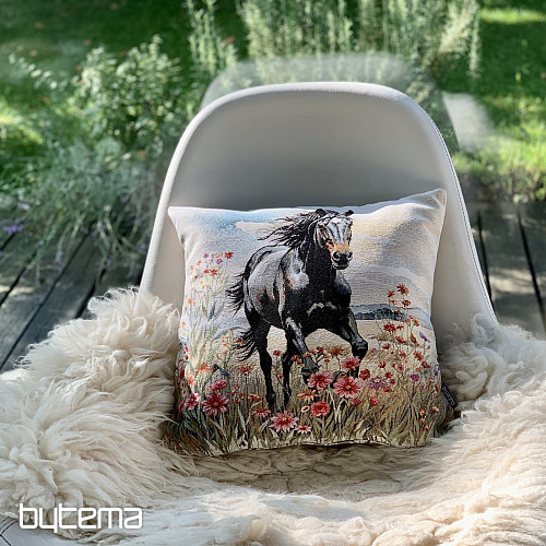 Taie d'oreiller tapisserie BLACK BEAUTY