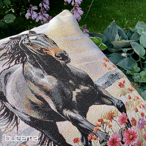 Taie d'oreiller tapisserie BLACK BEAUTY