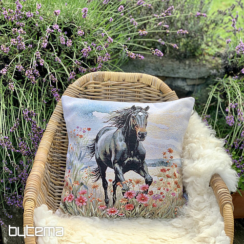 Taie d'oreiller tapisserie BLACK BEAUTY