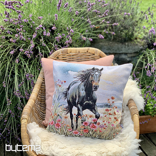 Taie d'oreiller tapisserie BLACK BEAUTY