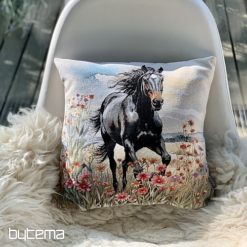 Taie d'oreiller tapisserie BLACK BEAUTY