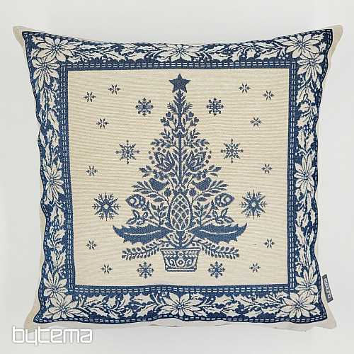 Housse de tapisserie de Noël FOLK CHRISTMAS 3 bleu