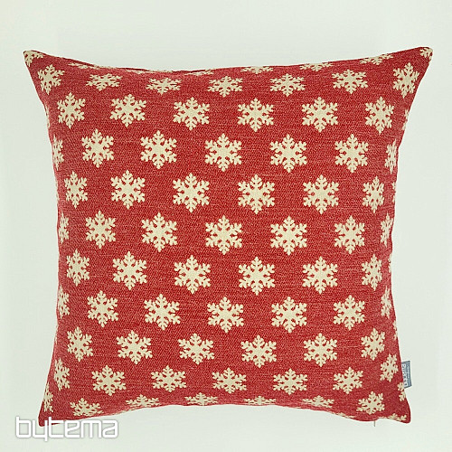 Housse décorative luxueuse FLAKES ROUGE