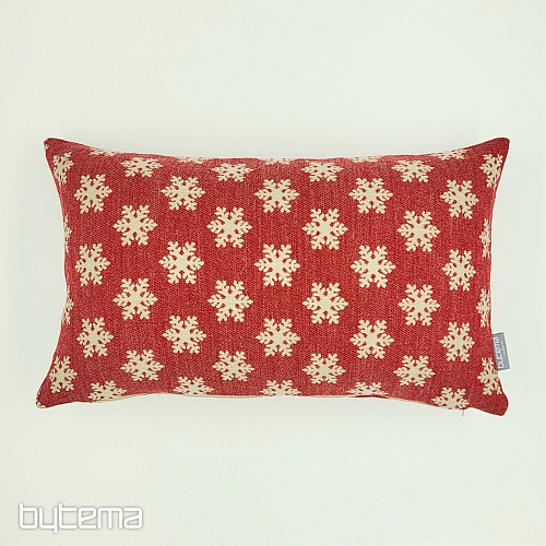 Housse décorative luxueuse FLAKES ROUGE