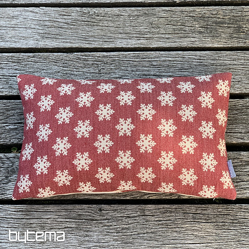 Housse décorative luxueuse FLAKES ROUGE