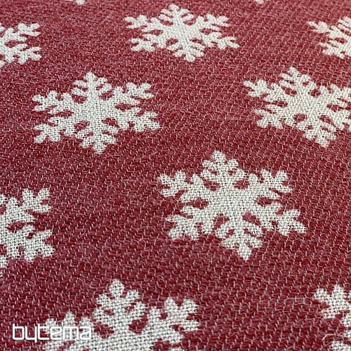 Housse décorative luxueuse FLAKES ROUGE