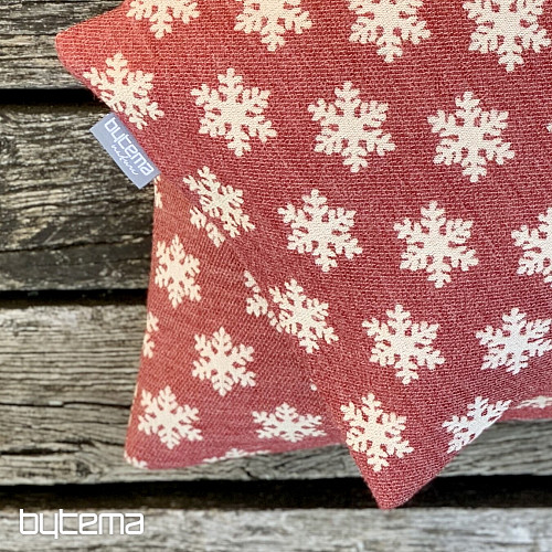 Housse décorative luxueuse FLAKES ROUGE