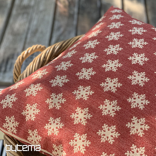 Housse décorative luxueuse FLAKES ROUGE