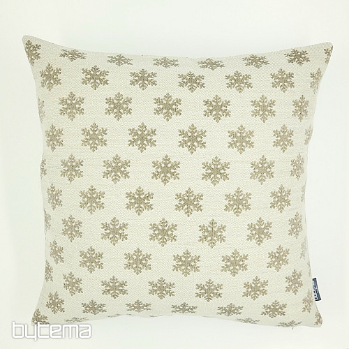 Housse décorative luxueuse FLAKES BEIGE