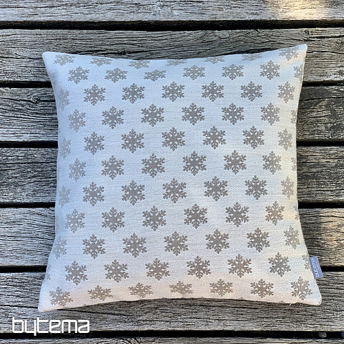 Housse décorative luxueuse FLAKES BEIGE
