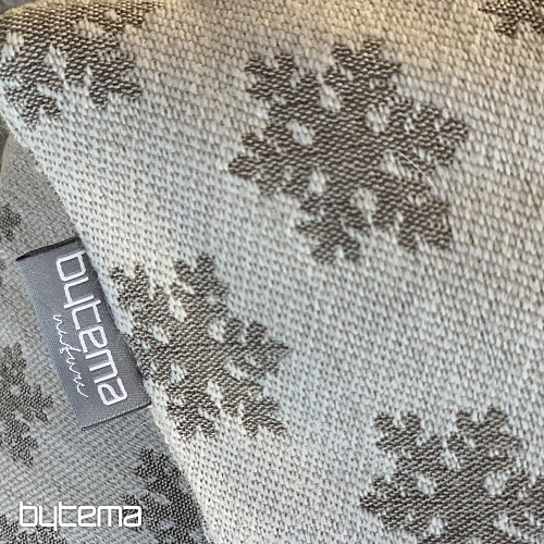 Housse décorative luxueuse FLAKES BEIGE