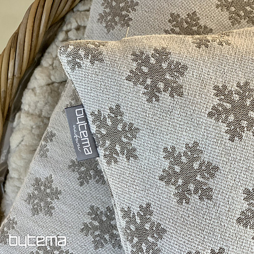 Housse décorative luxueuse FLAKES BEIGE