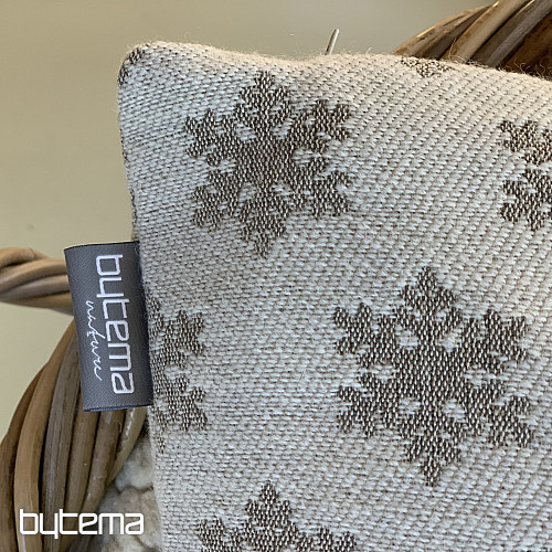 Housse décorative luxueuse FLAKES BEIGE