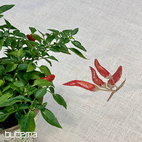 Nappe en lin mélangé PEPPERS