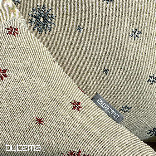 Housse de tapisserie de Noël Flocons fins ROUGES