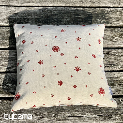 Housse de tapisserie de Noël Flocons fins ROUGES