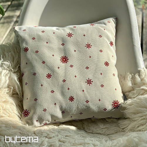 Housse de tapisserie de Noël Flocons fins ROUGES