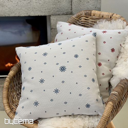 Housse de tapisserie de Noël Flocons fins BLEU