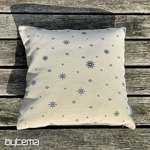 Housse de tapisserie de Noël Flocons fins BLEU