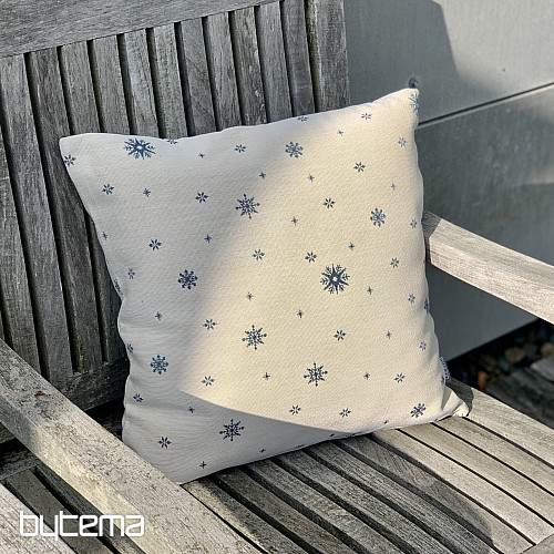 Housse de tapisserie de Noël Flocons fins BLEU