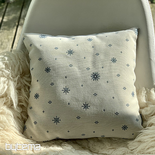 Housse de tapisserie de Noël Flocons fins BLEU