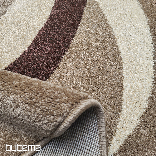 Tapis ovale marron beige