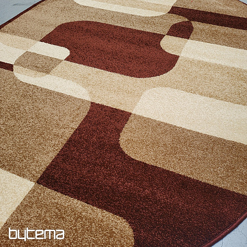 Tapis ovale marron sépia