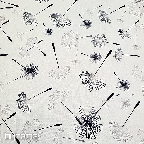 Tissu décoratif BLACK OUT DANDELION noir