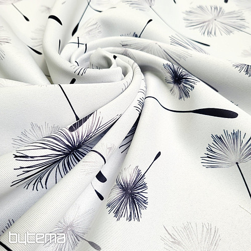 Tissu décoratif BLACK OUT DANDELION noir