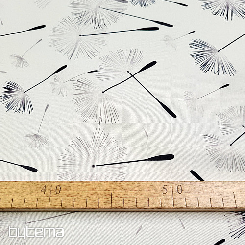 Tissu décoratif BLACK OUT DANDELION noir