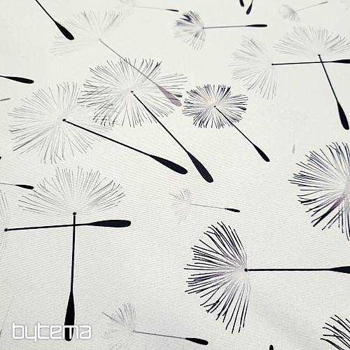 Tissu décoratif BLACK OUT DANDELION noir