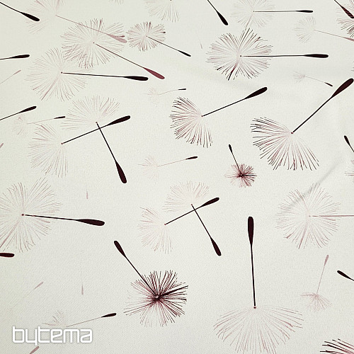 Tissu décoratif BLACK OUT DANDELION marron