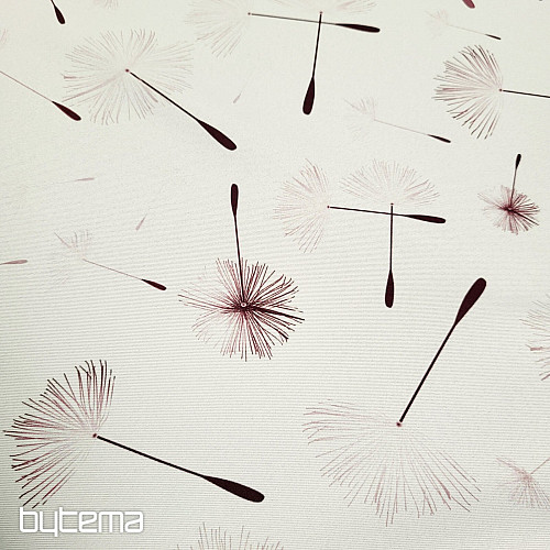 Tissu décoratif BLACK OUT DANDELION marron