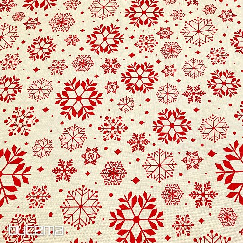 Tissu décoratif RED FLAKES