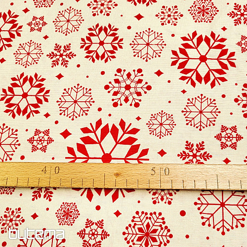 Tissu décoratif RED FLAKES