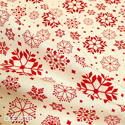 Tissu décoratif RED FLAKES