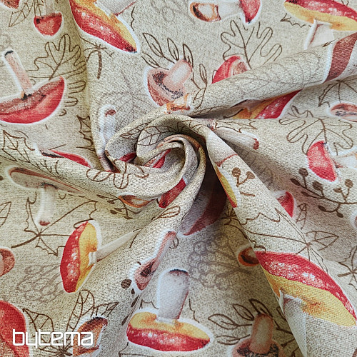 Tissu décoratif CHAMPIGNONS